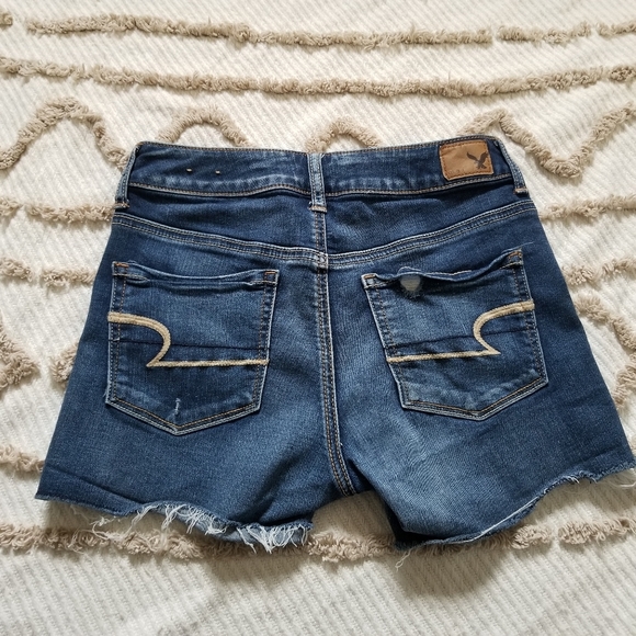 American Eagle Super Stretch Distressed Jean Shorts - Picture 8 of 11